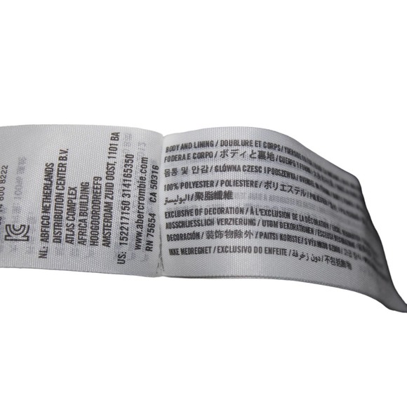 Women's Abercrombie & Fitch Gray Cream Sherpa Button Down Jacket Coat Size XS - Picture 5 of 6